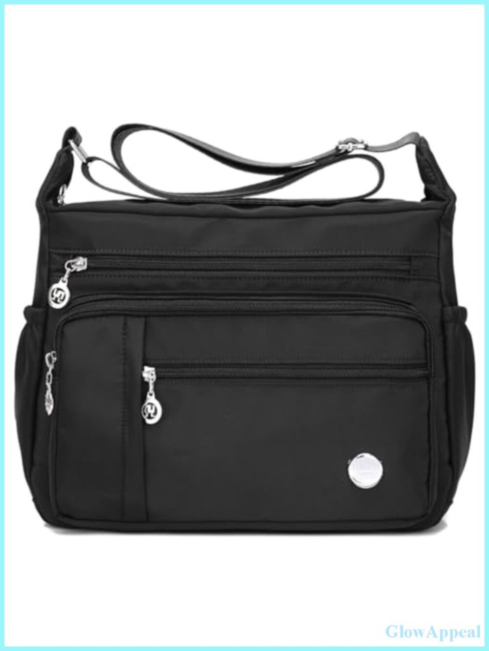 Waterproof Nylon Crossbody Bag Multi Pocket Shoulder Purse Travel
